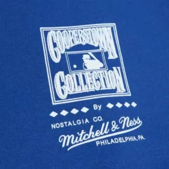 Men Mitchell & Ness Hoodies & Sweatshirts-Emblem Crew Los Angeles Dodgers Fernando Valenzuela