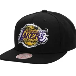 Mitchell & Ness Snapback-Embroidery Glitch Snapback Los Angeles Lakers