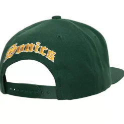 Mitchell & Ness Snapback-English Dropback Snapback Hwc Seattle Supersonics