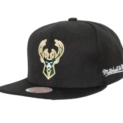 Mitchell & Ness Snapback-English Dropback Snapback Milwaukee Bucks