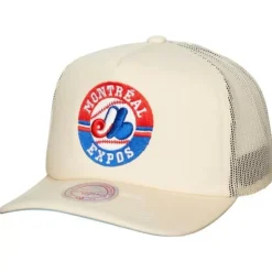 Mitchell & Ness Snapback-Evergreen Trucker Snapback Coop Montreal Expos