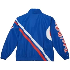 Men Mitchell & Ness Jackets & Outerwear-Exploded Logo Warm Up Jacket Philadelphia Phillies
