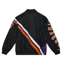 Men Mitchell & Ness Jackets & Outerwear-Exploded Logo Warm Up Jacket Phoenix Suns