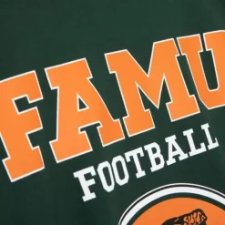 Men Mitchell & Ness T-Shirts & Tops-Famu Football Tee Florida A&M University