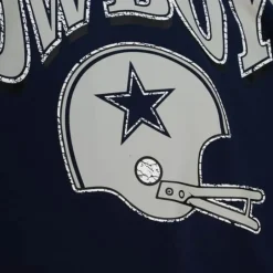 Men Mitchell & Ness Hoodies & Sweatshirts-Fashion Fleece Crew Dallas Cowboys