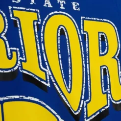 Men Mitchell & Ness Hoodies & Sweatshirts-Fashion Fleece Crew Golden State Warriors