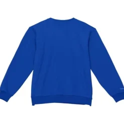 Men Mitchell & Ness Hoodies & Sweatshirts-Fashion Fleece Crew Philadelphia 76Ers