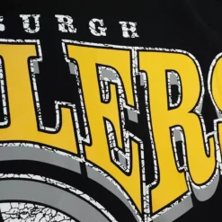 Men Mitchell & Ness Hoodies & Sweatshirts-Fashion Fleece Crew Pittsburgh Steelers