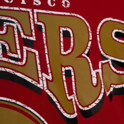 Men Mitchell & Ness Hoodies & Sweatshirts-Fashion Fleece Crew San Francisco 49Ers