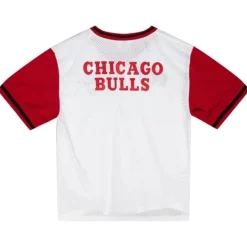 Men Mitchell & Ness T-Shirts & Tops-Fashion Mesh V-Neck Chicago Bulls