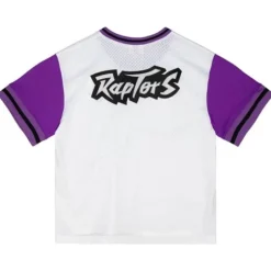Men Mitchell & Ness T-Shirts & Tops-Fashion Mesh V-Neck Toronto Raptors