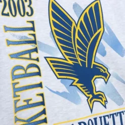 Men Mitchell & Ness T-Shirts & Tops-Final Four Crew Longsleeve Marquette University 2003