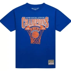 Men Mitchell & Ness T-Shirts & Tops-Finals Tee New York Knicks