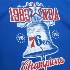 Men Mitchell & Ness T-Shirts & Tops-Finals Tee Philadelphia 76Ers