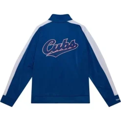 Men Mitchell & Ness Jackets & Outerwear-Flashback Track Jacket Chicago Cubs