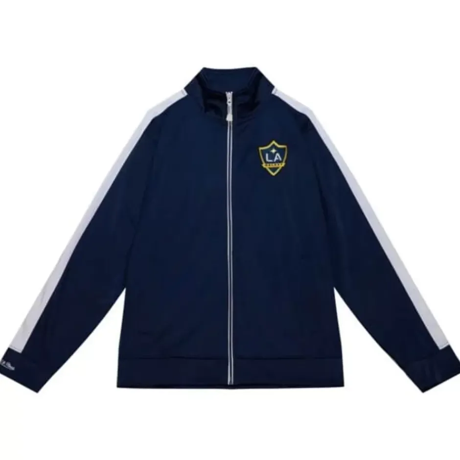 Men Mitchell & Ness Jackets & Outerwear-Flashback Track Jacket Los Angeles Galaxy