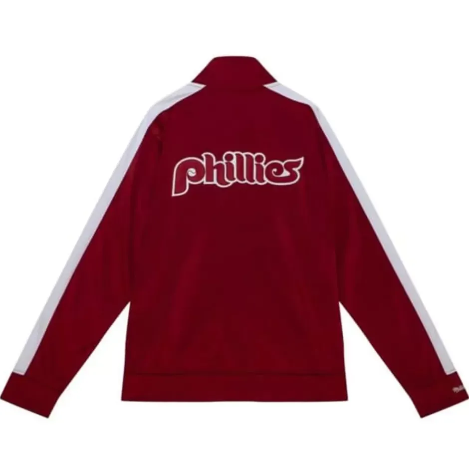 Men Mitchell & Ness Jackets & Outerwear-Flashback Track Jacket Philadelphia Phillies