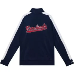 Men Mitchell & Ness Jackets & Outerwear-Flashback Track Jacket St. Louis Cardinals