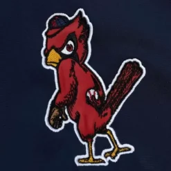 Men Mitchell & Ness Jackets & Outerwear-Flashback Track Jacket St. Louis Cardinals