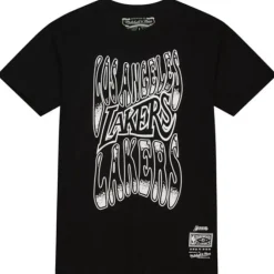 Men Mitchell & Ness T-Shirts & Tops-Flashbacks Tee Los Angeles Lakers