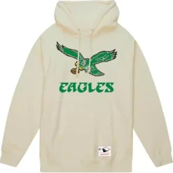 Men Mitchell & Ness Hoodies & Sweatshirts-Fly Eagles Fly Hoodie Philadelphia Eagles