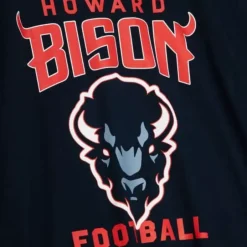 Men Mitchell & Ness T-Shirts & Tops-Football Longsleeve Howard University