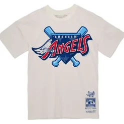 Men Mitchell & Ness T-Shirts & Tops-Freedom Tee Anaheim Angels