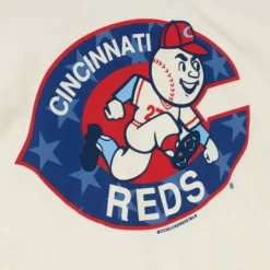 Men Mitchell & Ness T-Shirts & Tops-Freedom Tee Cincinnati Reds
