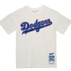 Men Mitchell & Ness T-Shirts & Tops-Freedom Tee Los Angeles Dodgers