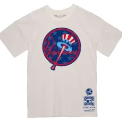 Men Mitchell & Ness T-Shirts & Tops-Freedom Tee New York Yankees
