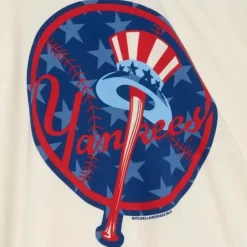 Men Mitchell & Ness T-Shirts & Tops-Freedom Tee New York Yankees