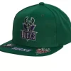 Mitchell & Ness Snapback-Front Face Snapback Hwc Milwaukee Bucks