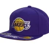 Mitchell & Ness Snapback-Front Face Snapback Los Angeles Lakers