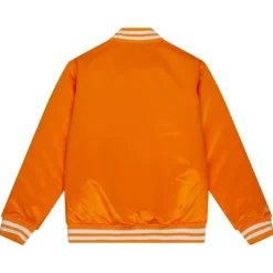 Men Mitchell & Ness Jackets & Outerwear-Front Logo Heavyweight Satin Jacket University Of Tennessee