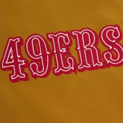 Men Mitchell & Ness Jackets & Outerwear-Fttb Heavywieght Satin Jacket San Francisco 49Ers