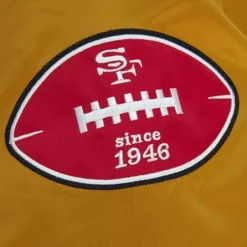 Men Mitchell & Ness Jackets & Outerwear-Fttb Heavywieght Satin Jacket San Francisco 49Ers