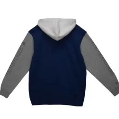 Men Mitchell & Ness Hoodies & Sweatshirts-Full Zip Fleece Georgetown University