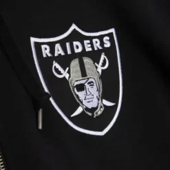 Men Mitchell & Ness Hoodies & Sweatshirts-Full Zip Fleece Oakland Raiders