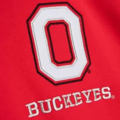 Men Mitchell & Ness Hoodies & Sweatshirts-Full Zip Fleece Ohio State