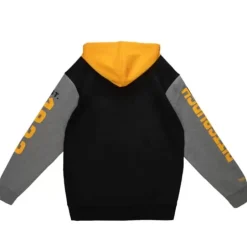 Men Mitchell & Ness Hoodies & Sweatshirts-Full Zip Fleece Pittsburgh Steelers