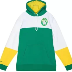 Men Mitchell & Ness Hoodies & Sweatshirts-Fusion Fleece 2.0 Boston Celtics