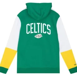 Men Mitchell & Ness Hoodies & Sweatshirts-Fusion Fleece 2.0 Boston Celtics
