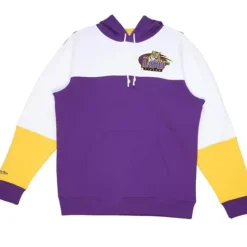 Men Mitchell & Ness Hoodies & Sweatshirts-Fusion Fleece 2.0 Louisiana State University