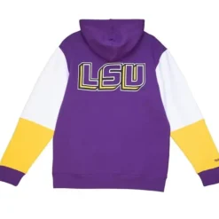 Men Mitchell & Ness Hoodies & Sweatshirts-Fusion Fleece 2.0 Louisiana State University