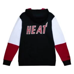 Men Mitchell & Ness Hoodies & Sweatshirts-Fusion Fleece 2.0 Miami Heat