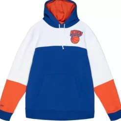 Men Mitchell & Ness Hoodies & Sweatshirts-Fusion Fleece 2.0 New York Knicks
