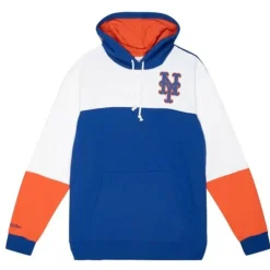 Men Mitchell & Ness Hoodies & Sweatshirts-Fusion Fleece 2.0 New York Mets