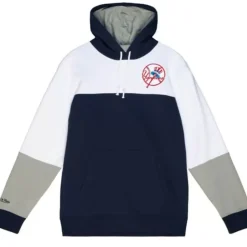 Men Mitchell & Ness Hoodies & Sweatshirts-Fusion Fleece 2.0 New York Yankees