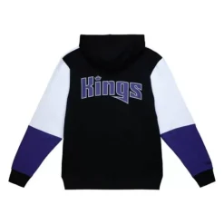 Men Mitchell & Ness Hoodies & Sweatshirts-Fusion Fleece 2.0 Sacramento Kings