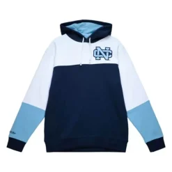 Men Mitchell & Ness Hoodies & Sweatshirts-Fusion Fleece 2.0 University Of North Carolina